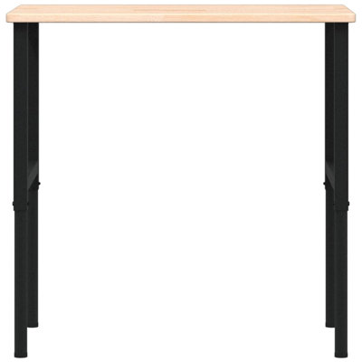 Solid Wood Top Height-Adjustable Workbench