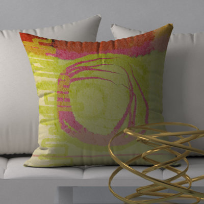 Abstract Throw Pillow