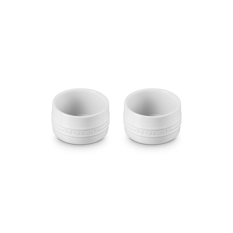 Straight Wall Ramekin, White