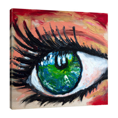 «Green Eye», toile tendue par Chiara Magni
