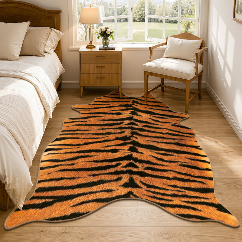 Tapis antidérapant antidérapant en peau de tigre