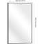 Miroir de salle de bain, grand miroir mural 60 po x 36 po pour miroirs muraux rectangulaires noirs, miroir de salle de bain noir pour salon, maison de ferme, entrée de chambre à coucher, horizontal / vertical-1100187888