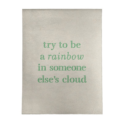 Quotes Chenille Indoor Rug