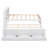 Twin Size Platform Bed With Storage Headboard, Usb, Wood Bedframe With Twin Size Trundle And 3 Drawers, For Kids Teens , No Box Spring Needed, Easy Assembly, White-1378605133-1378605132