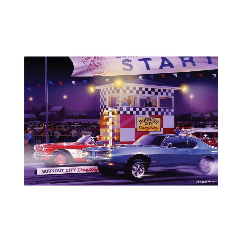 Drag City by Bruce Kaiser - Wrapped Canvas Gallery-Wrapped Canvas Giclée, 20.32 cm H x 30.48 cm W