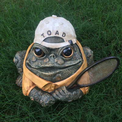 Statue de jardin tennis crapaud / grenouille