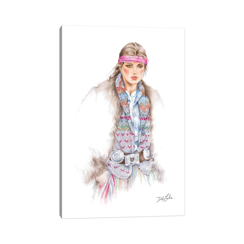 « Whats Old is New » par Debi coules-reproduction d’art, H 40 po x l 26 po x P 1,5 po, Toile tendue, Pas de tapis