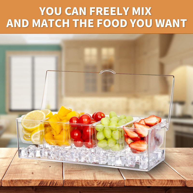 Refroidisseur à condiments réfrigérés ICY Condiment Tray