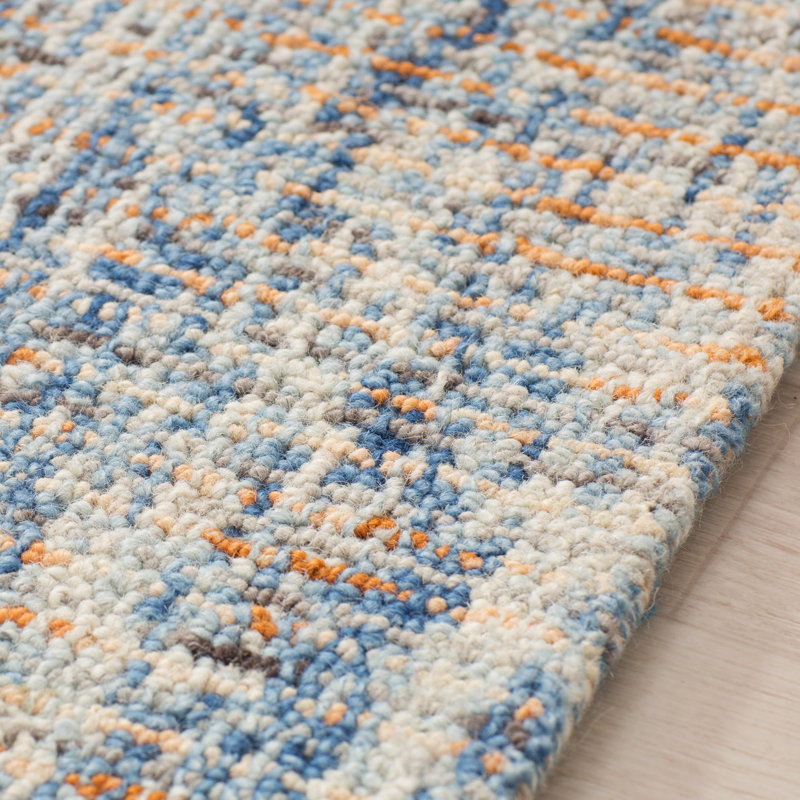 Tapis en laine touffeté à la main Somwya, Rond 8 pi
