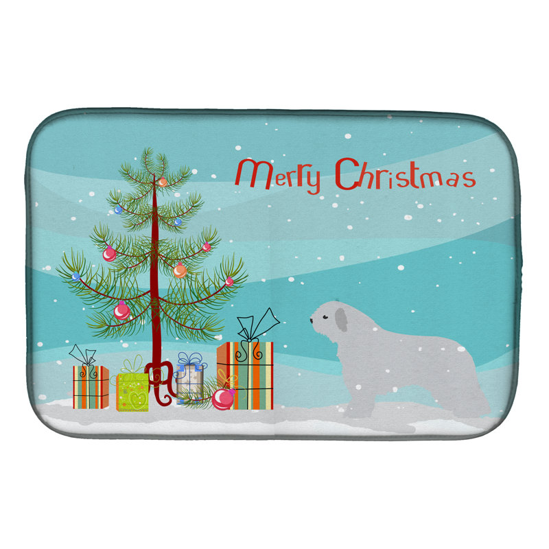 Tapis de séchage pour arbre de noël espagnol water dog merry christmas