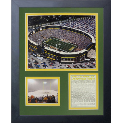 Souvenirs encadrée lambeaus green bay