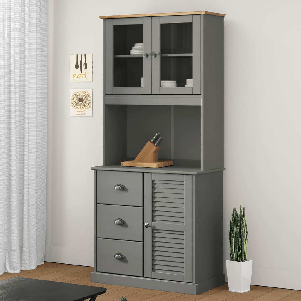 Highboard Scarletta aus Massivholz 40 cm