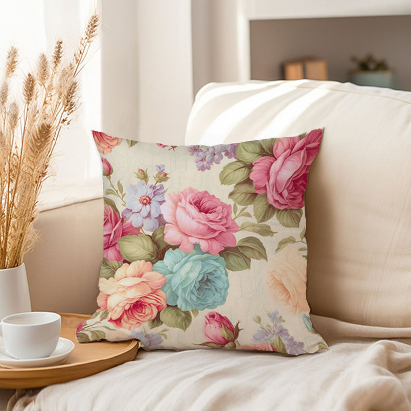  Floral Pillow Cover
