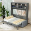 Grand lit escamotable multifonctionnel avec canapé Dorae - Conception peu encombrante-341495862