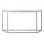 106.68 cm W Glass Top Console Table