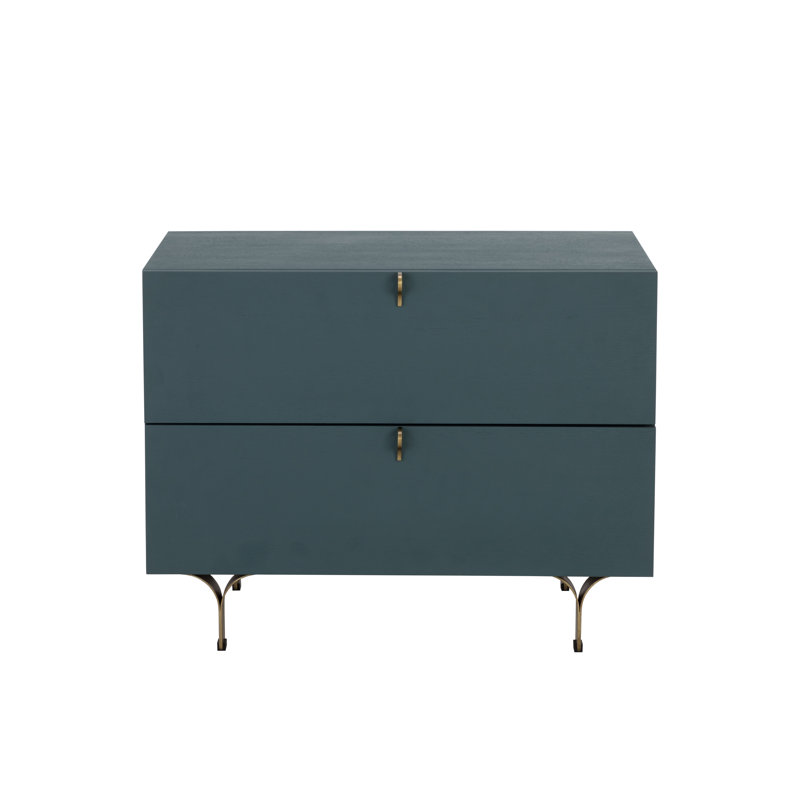 Mithush 2 - Drawer Nightstand, Teal