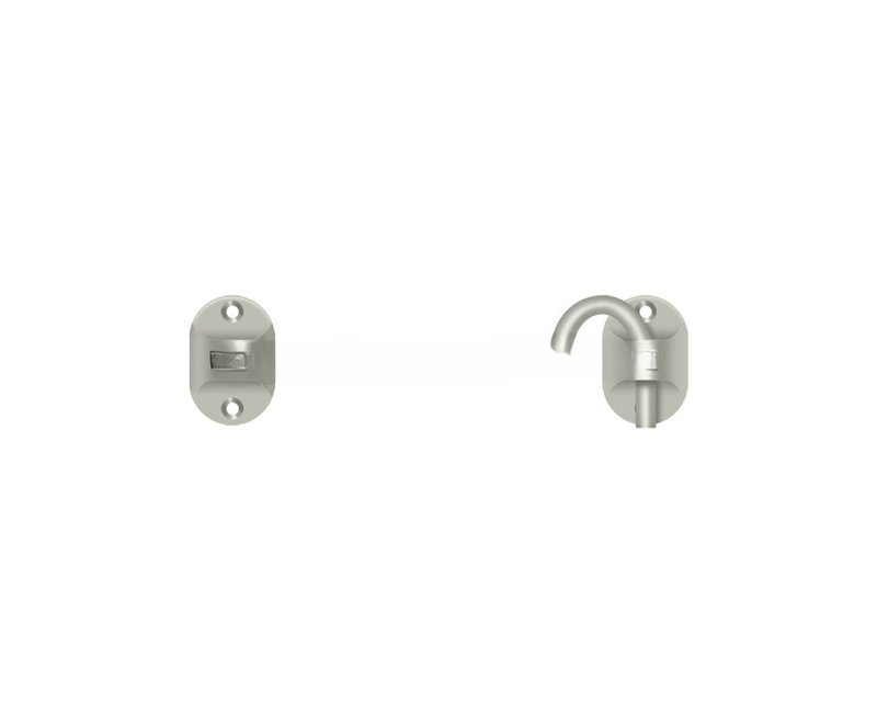 British Style Cabin Lock, Brushed Nickel