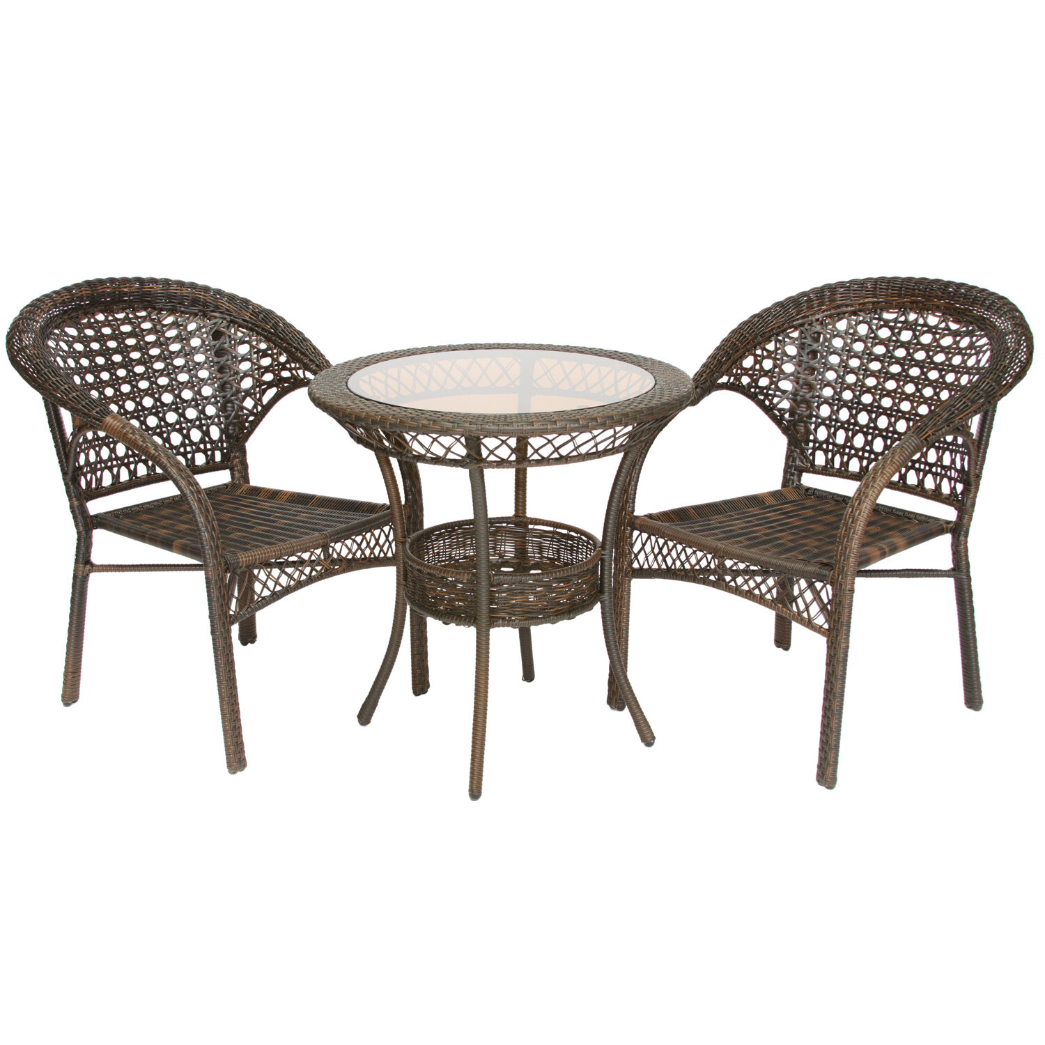 Bay Isle Home Melia 2 - Person Round Outdoor Dining Set & Reviews | Wayfair