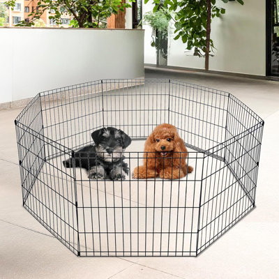 Enclos pour chien 24 po de hauteur 8 panneaux