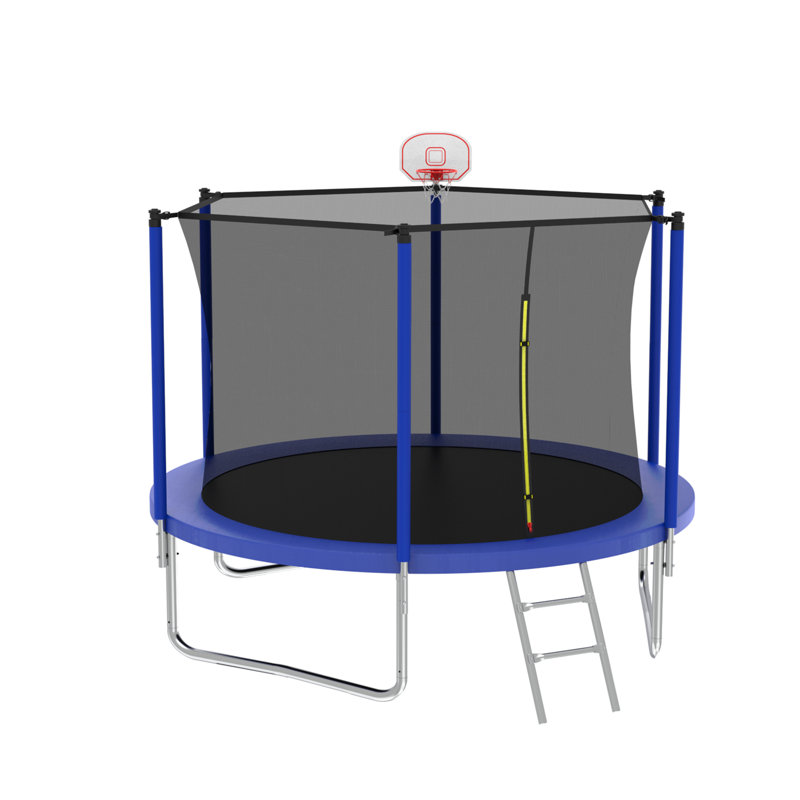 Trampoline 8 pi bleu, Bleu