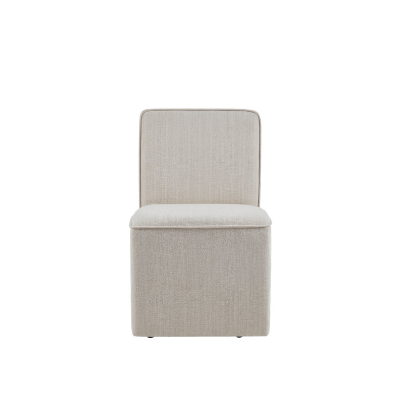 Chaise de salle à manger avec roulettes