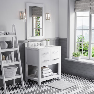 Madalyn 24" Single Sink Bathroom Vanity Set with Mirror