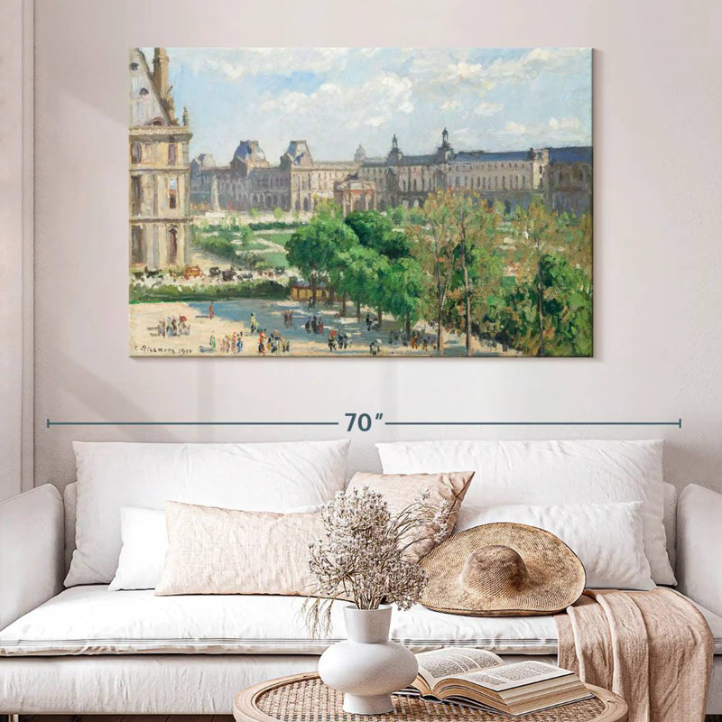 Kavia Place Du Carrousel Paris 1900, H 34 po x l 51 po