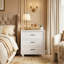 3-Drawer Nightstand With Noble Design-1964125848
