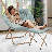 Cozy Saucer Chairs with Footrest Ottoman, Foldable Papasan Chairs Lounge Chairs for Bedroom Living Room-1636996978
