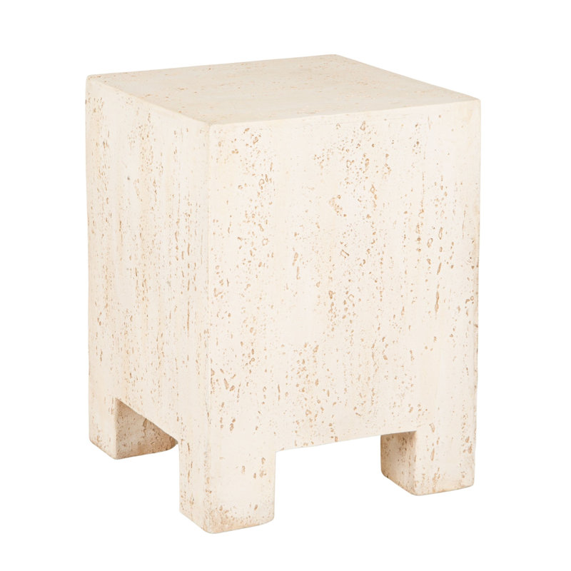 Vargas Magnesium Oxide Indoor Outdoor Square Side Table