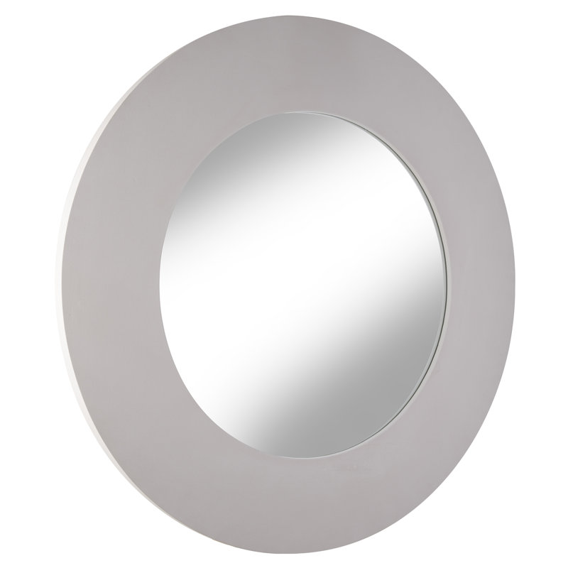 Lala Wood Round Mirror
