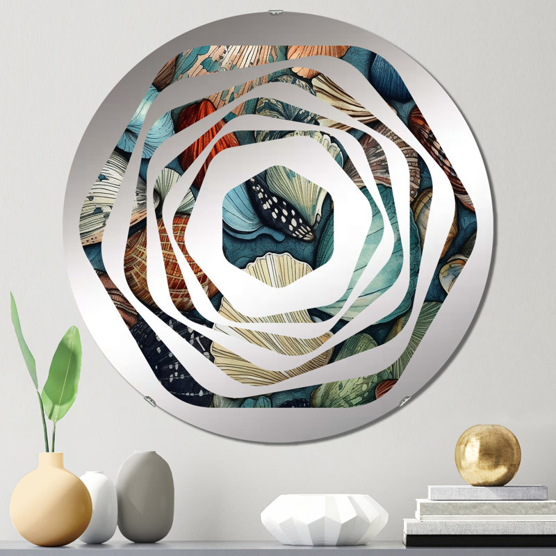 Jahnyla - Miroir décoratif Amorphe, 31,4 po x 31,4 po