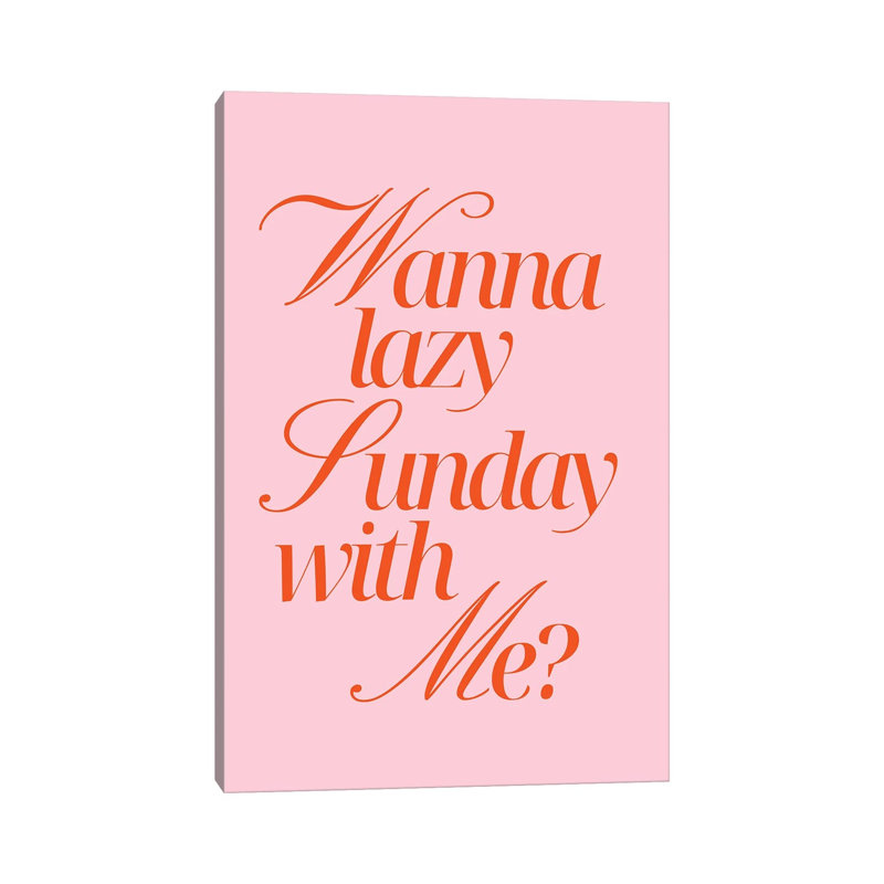 Lazy Sunday Rose Orange by Ohkimiko - Gallery-Wrapped Canvas Giclée on Canvas, 66.04 cm H x  45.72 cm W  x  3.175 cm D