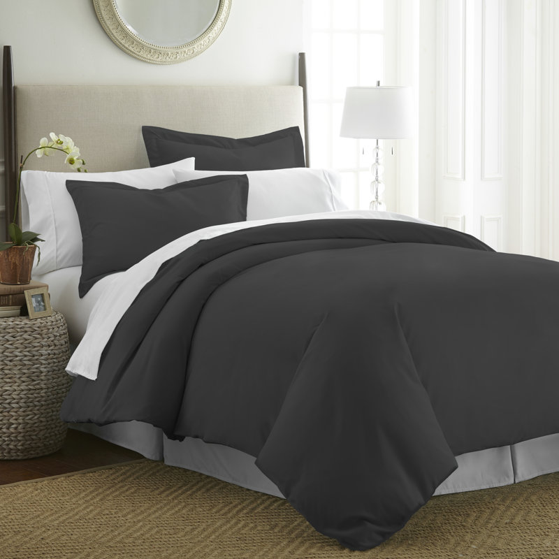 Ensemble de housse de couette en microfibre très douce Simply Soft™, Noir, noir, noir, noir