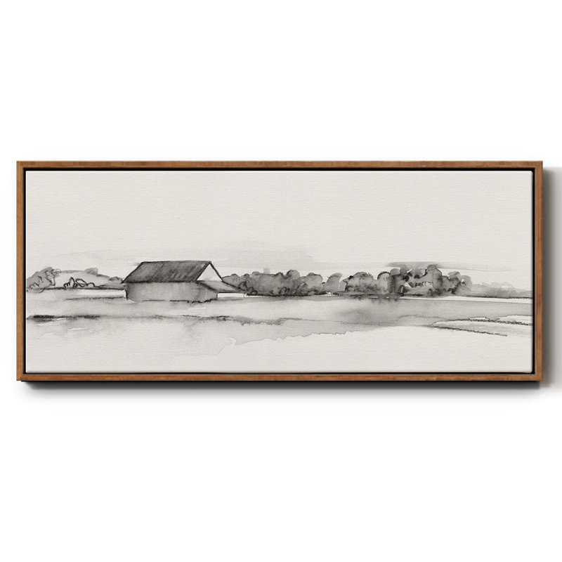 Wyeth Barn I- Framed Canvas, 20" H x 50" W