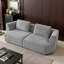 Canapé compressé surdimensionné 3 places - tissu chenille gris-459984545