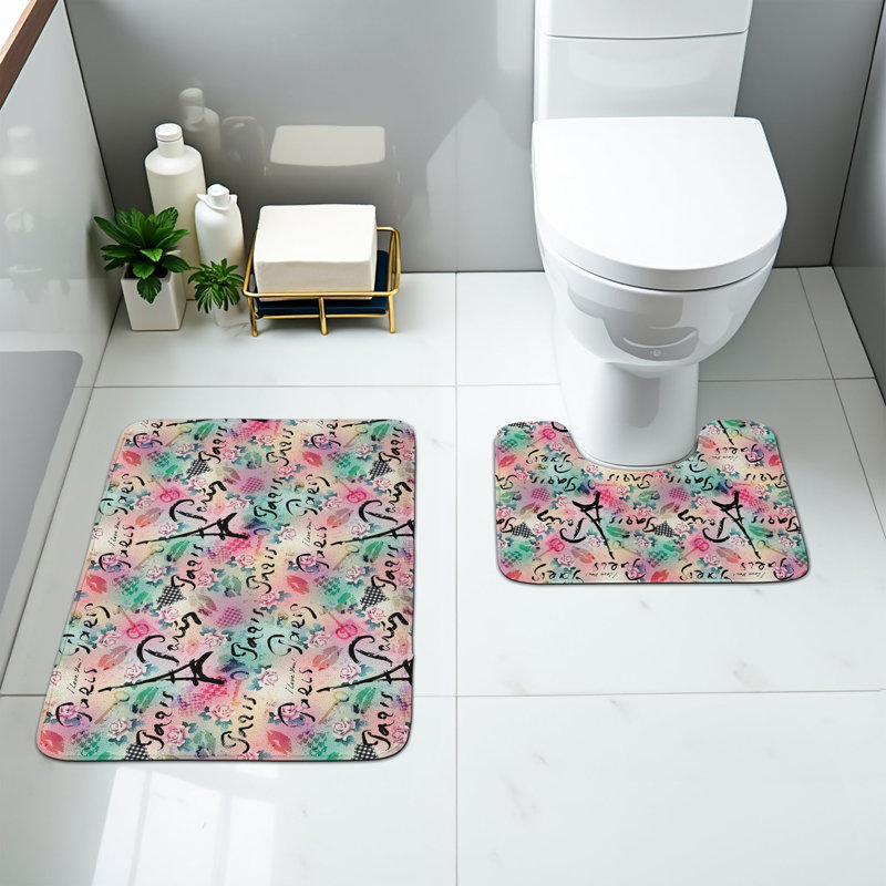 Ensemble de 2 tapis de salle de bain  Paris