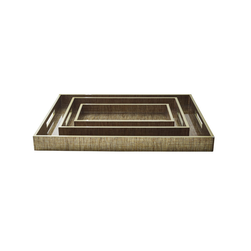 Angkor Bathroom Accessory Tray, 1.5" H x 14.5" W x 7.5" D