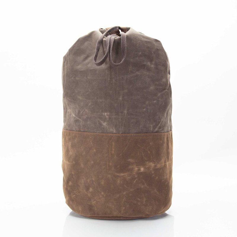 Canvas Laundry Bag with Handles, Olive