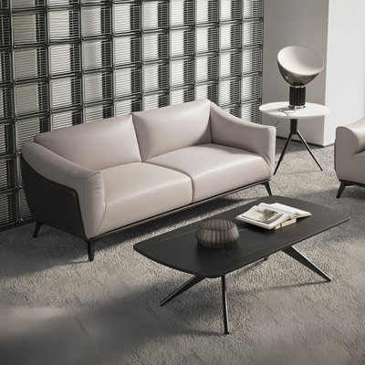 Solid wood simple sofa tea table combination