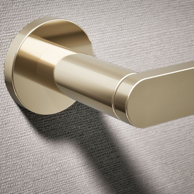 Wall Mount Toilet Paper Holder, Gold