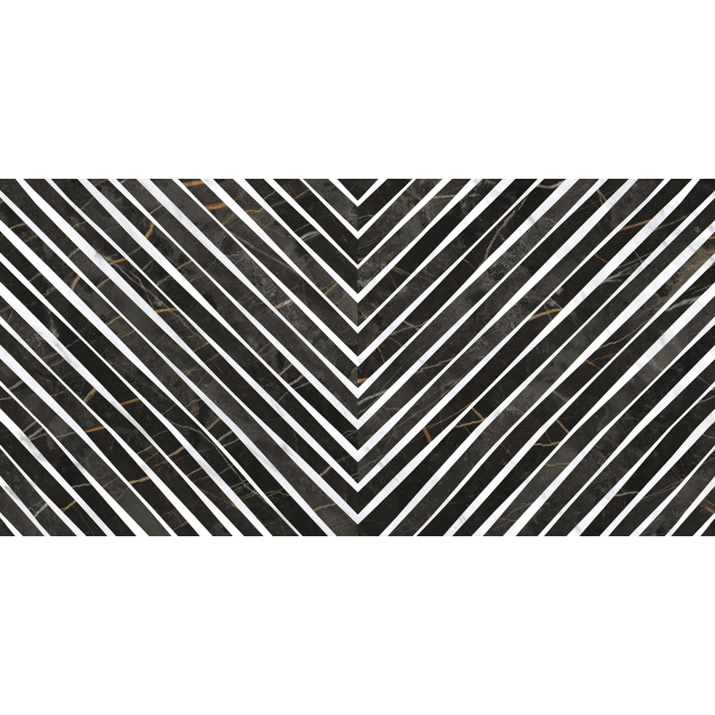 Carreau décoratif en porcelaine 19,13 po x 38,6 po