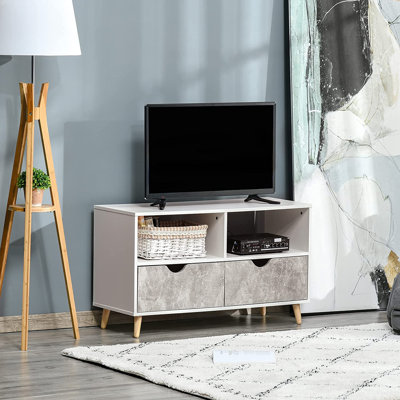 Sala Unfinished TV Stand for TVs up to 32" with Fireplace Included