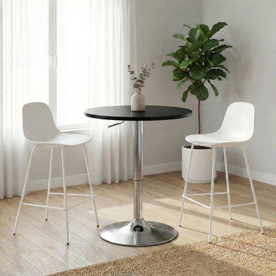 Bushrah Round Metal Base Dining Table
