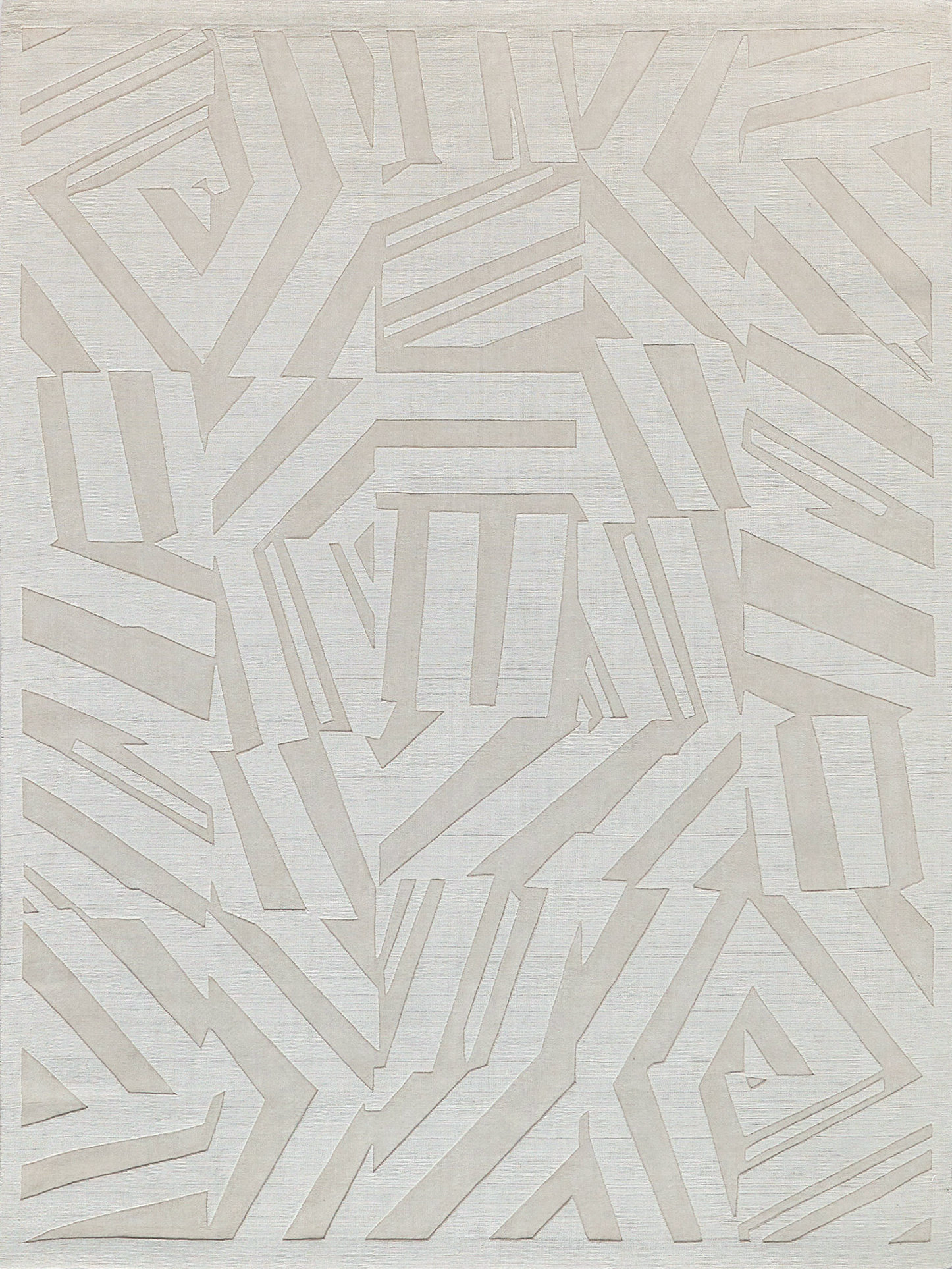 EXQUISITE RUGS Rectangle Tempo Hand Loomed Wool Area Rug in Light Beige ...