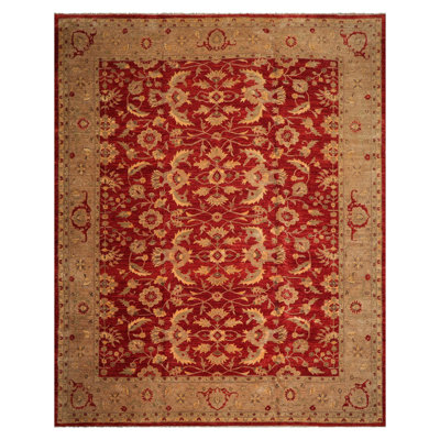 Tapis oriental traditionnel en laine noué à la main 200 KPSI 12 pi x 15 pi 9 po 12 po x 15 pi 9 po