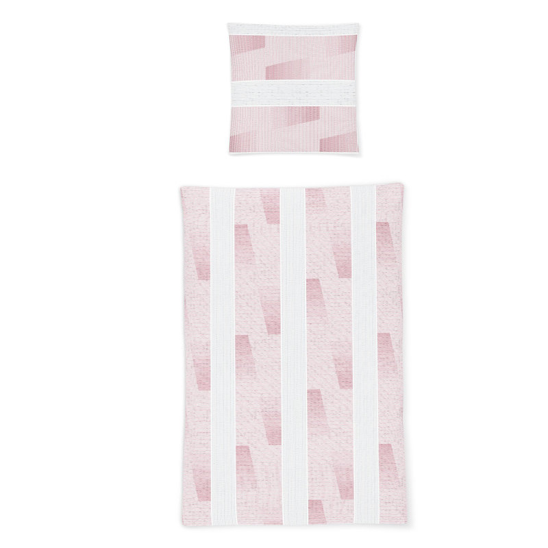 Calypso Duvet Cover Set, 155 x 220cm Duvet Cover + 1 Pillowcase , Pink
