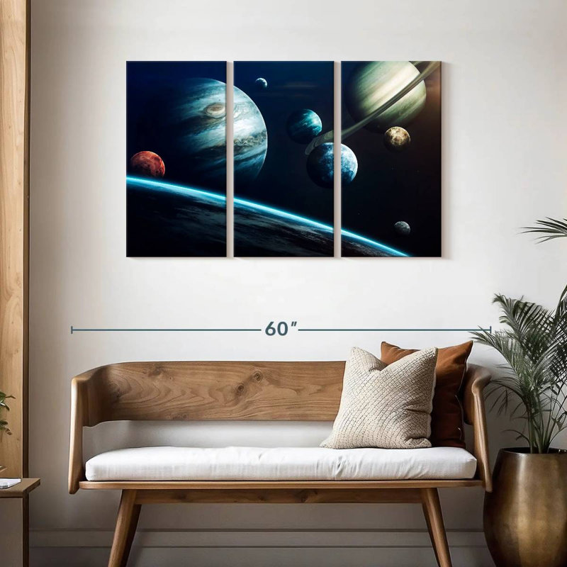 Nos planètes du système solaire, H 28 po x l 45 po