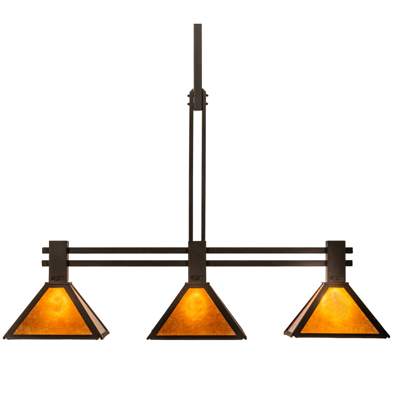 3 - Light Pendant, Amber Mica