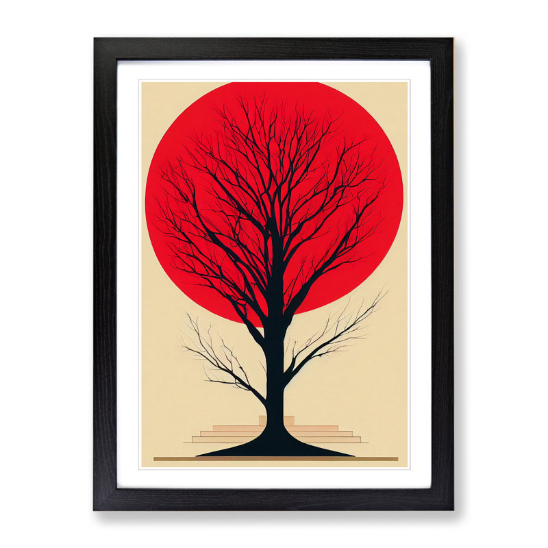 FRM-V0523-102X Apple Tree Deco Vol.2 1 Piece Single Picture Frame Wall Art, 34cm H x 25cm W x 2cm D, Walnut Framed